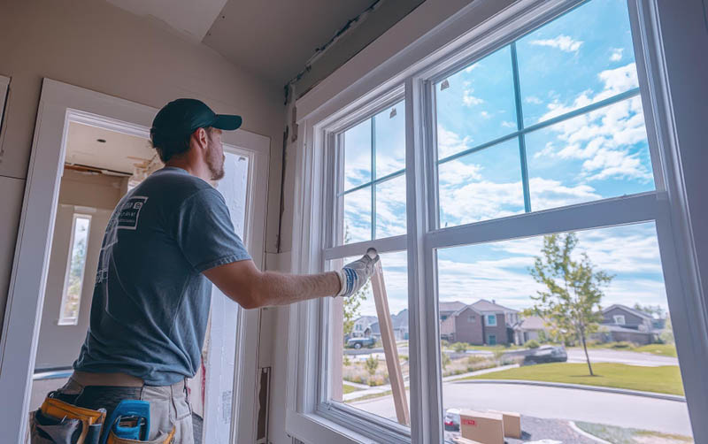 Weatherizing crews insulating a home SCMCAA weatherization program